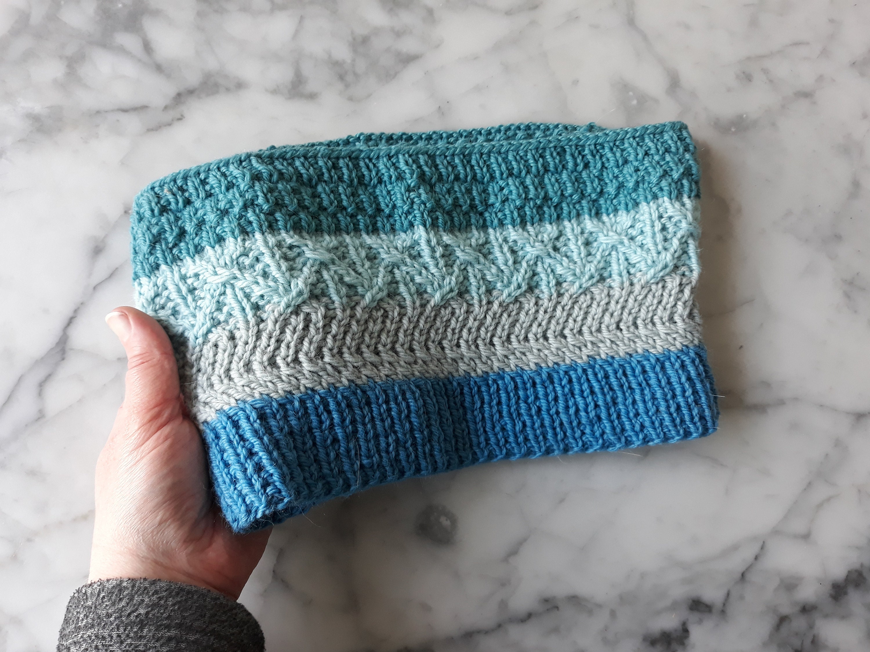 Knit cowl wool alpaca scarf. Original design. Made in Ireland. Luxury