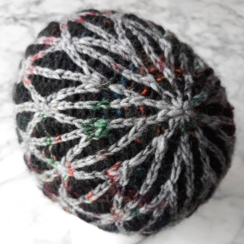 Chunky knit beanie handknit beanies in tweed yarn. Beanie for Etsy