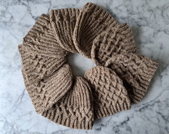 Aran beanie hats in dog wool. Handknit warm beanies. Made in Ireland. Beanie for him. Beanie for her. Cable knit beanies. Aran knit beanies.
