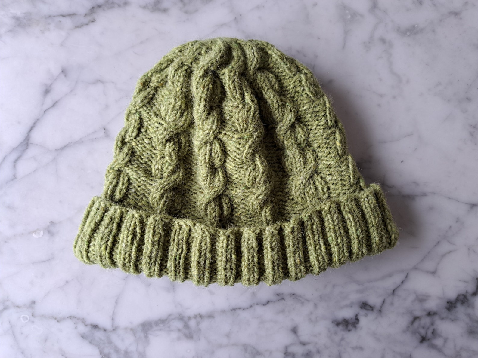 Aran Watchcap Knitting Pattern: Cable Knit Hat (PDF Download) - Etsy