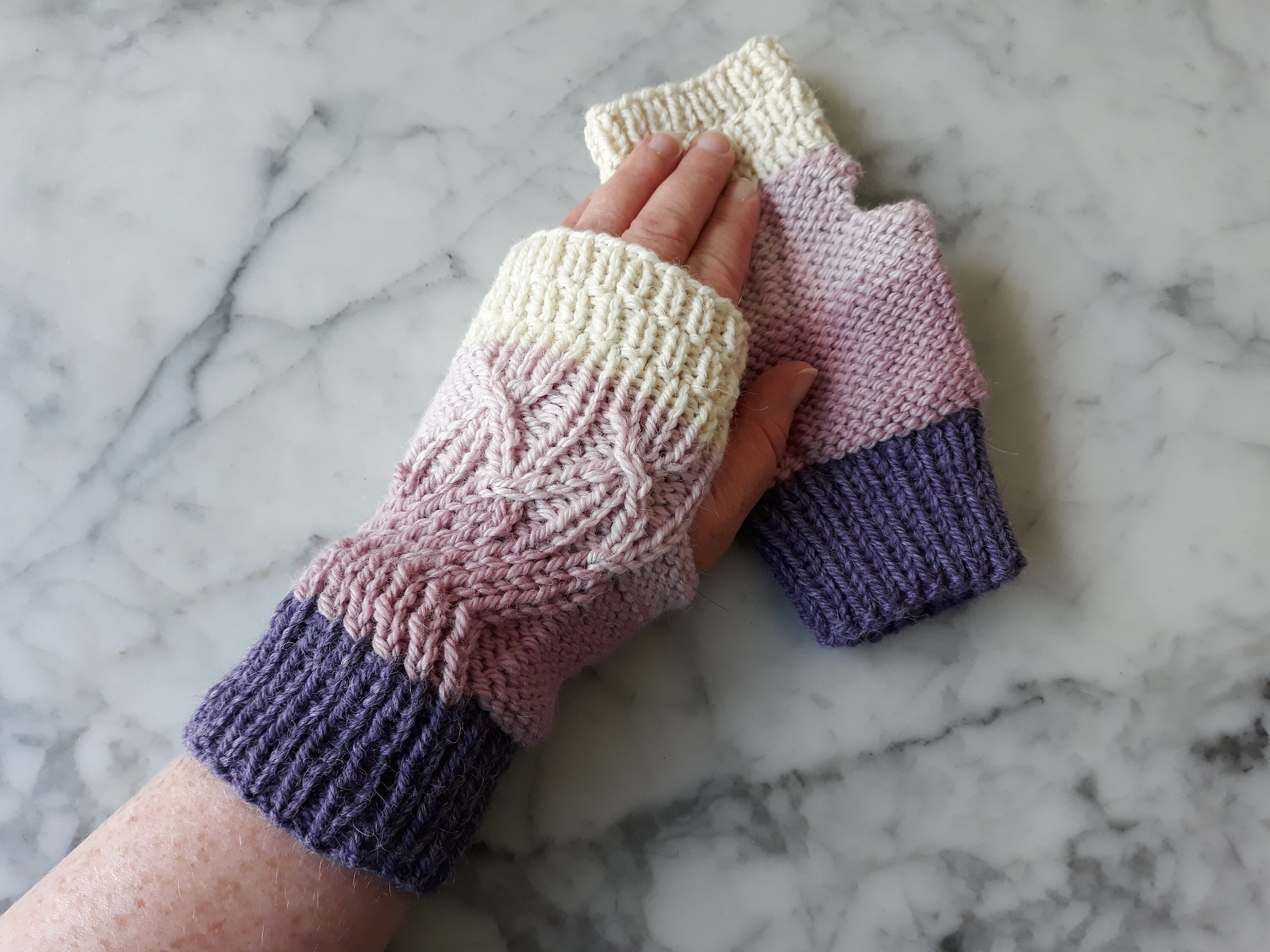 fingerless gloves and mittens