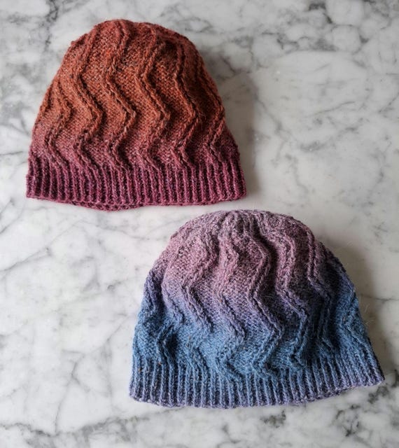 Wool beanies: handknit cable knit hats in luxury wool. Original design. Made in Ireland. Beanie for her. Mothers Day gift. Fade wool beanies