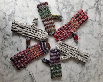 Einfaches Strickmuster mit Zopfmuster in 3 Größen: Aran Style (PDF-Muster)