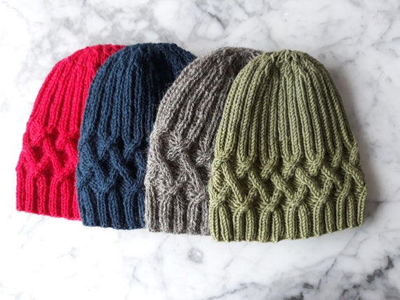 Aran beanie hat knitting pattern hotsell