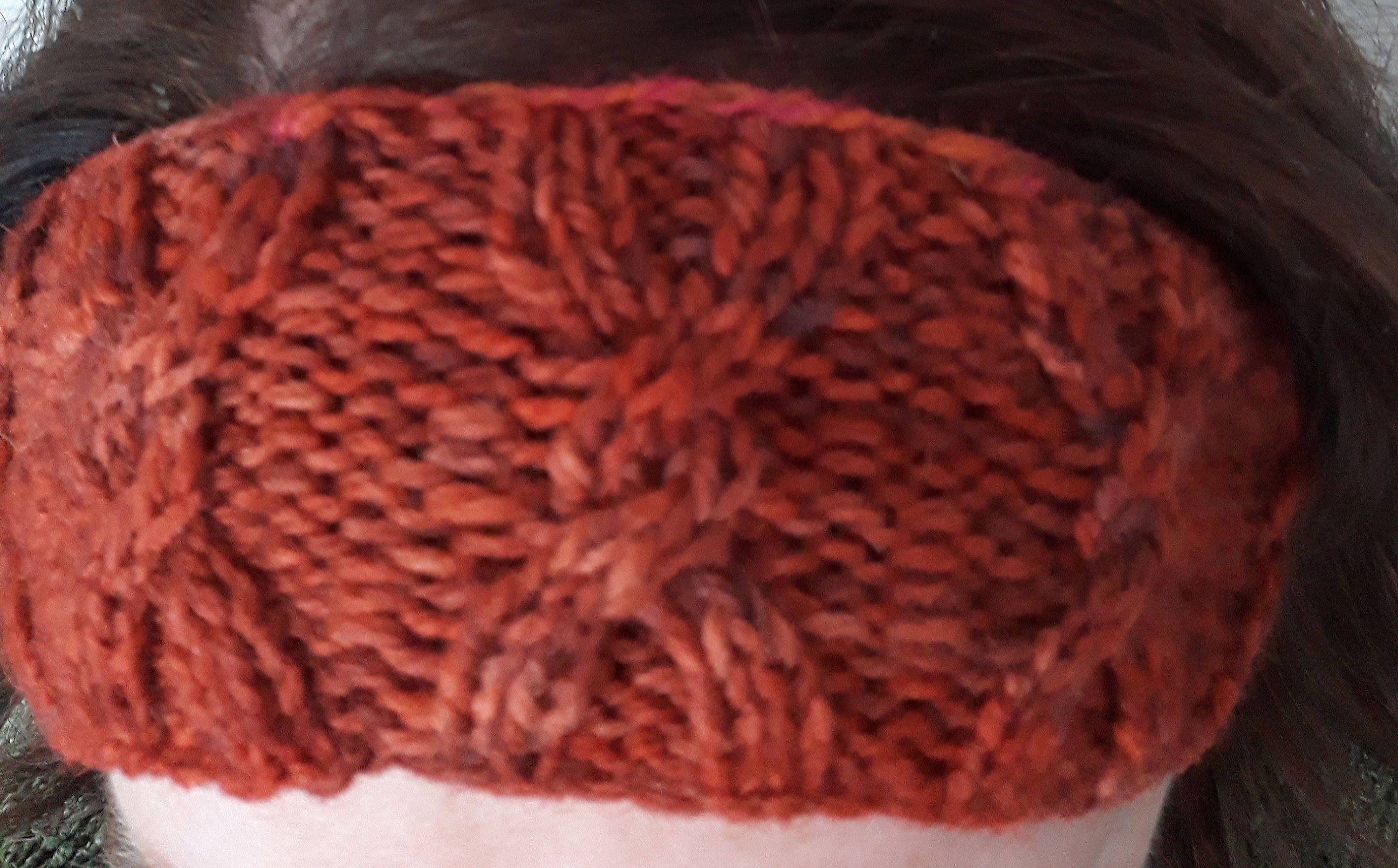 Knit headband: handknit hairband in handspun Irish wool. Cable knit ...