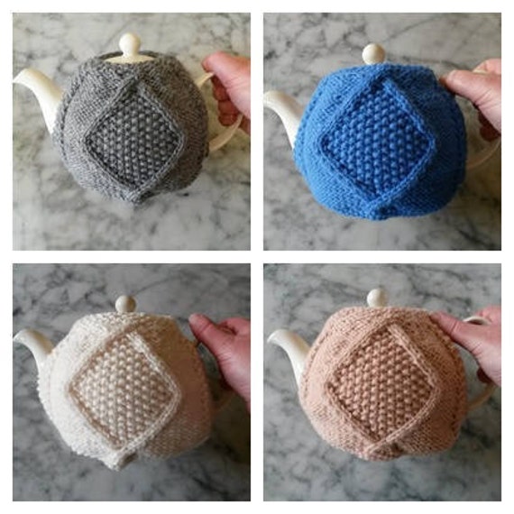 Knitting Pattern: Aran Teacozy. Instant PDF download. Aran Teacosy. Original design. Digital download. Teapot cover. Teacozy knit pattern.