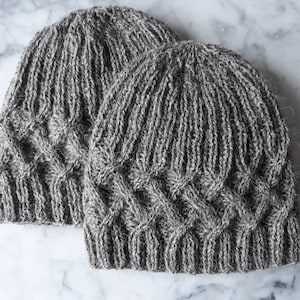 Hat Knitting Pattern: Instant Download PDF. Beanie Hat - Etsy