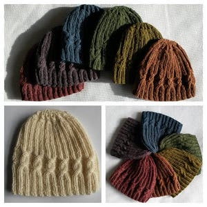 Knitting Pattern: Small Spiral Cable Hat. PDF Instant Download ...