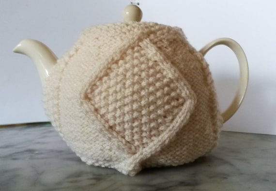 Knitting Pattern: Aran Teacozy. Instant PDF download. Aran Teacosy. Original design. Digital download. Teapot cover. Teacozy knit pattern.