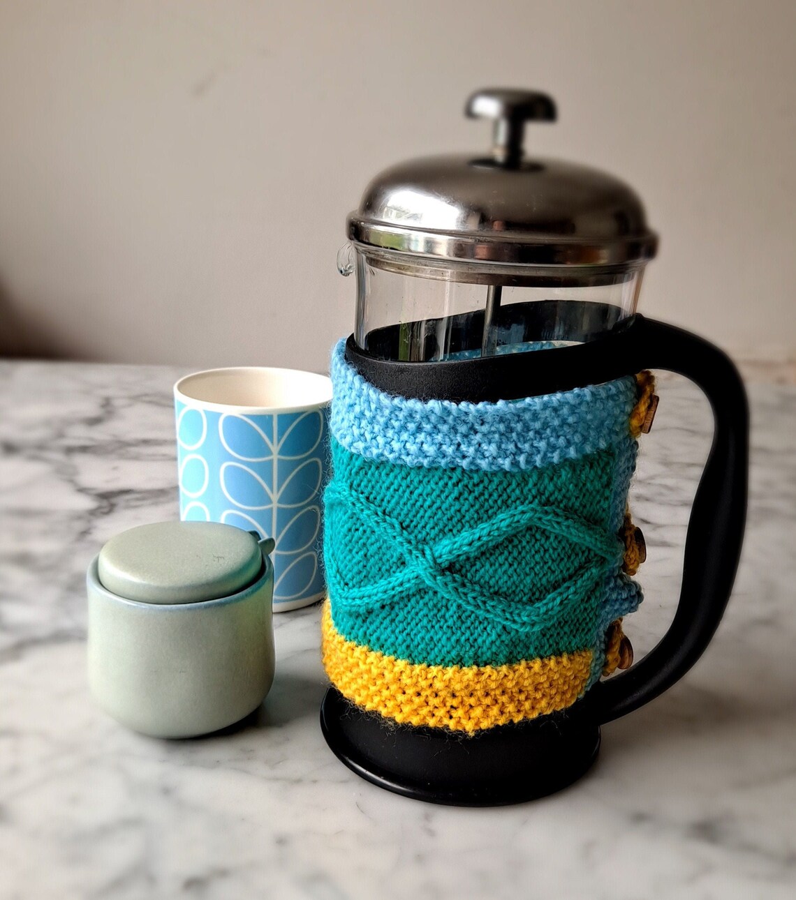 Cafetiere Cosy Aran Knit Coffee Pot Cosy. Made in Ireland. Etsy