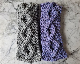 Chunky knit scarf: chunky cable scarf. Handknit wool scarf. Women's chunky scarf. Men's chunky scarf. Jumbo knit scarf. Jumbo Aran scarf.