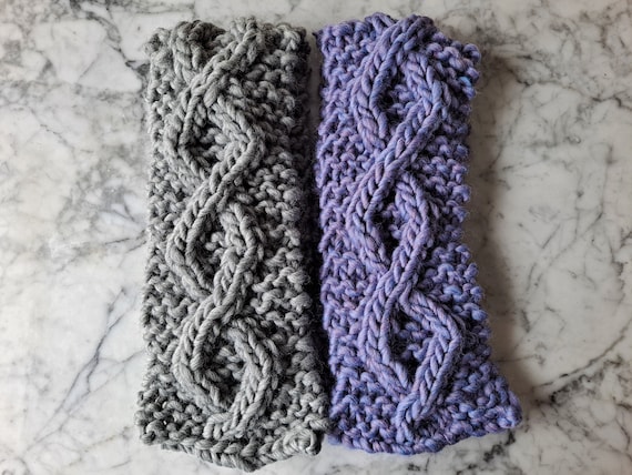 Chunky knit scarf: chunky cable scarf. Handknit wool scarf. Women's chunky scarf. Men's chunky scarf. Jumbo knit scarf. Jumbo Aran scarf.