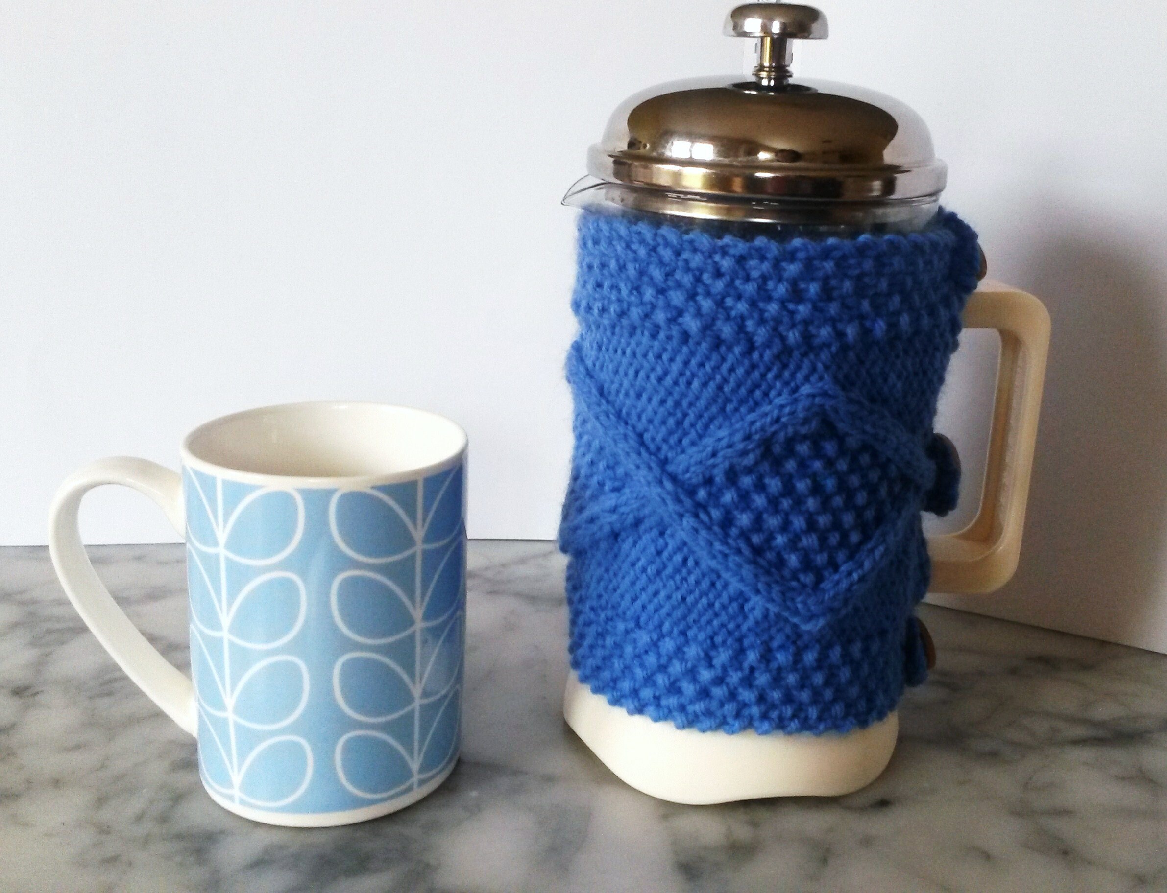 French Press Cafetiere Cosy. Forest Animals Fabric Coffee Pot Cozy