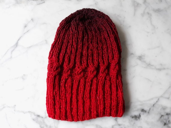 Cable Knit Beanie: Fade Beanies in 