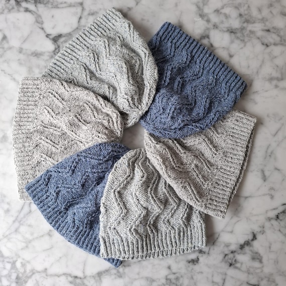 Wool beanies: matching handknit luxury wool hats in small and large sizes. Father son beanies. Original design. Gift for him from Ireland.