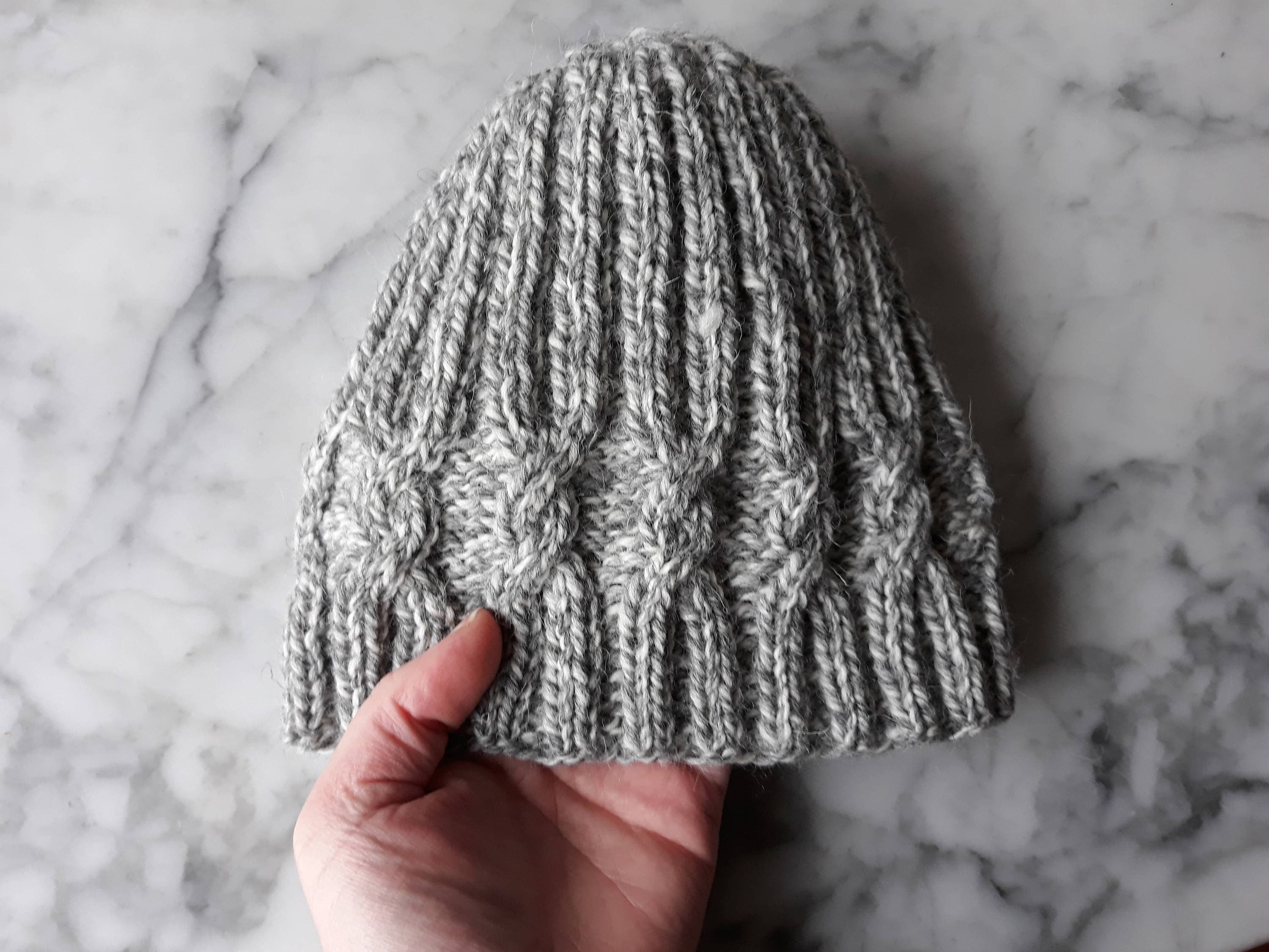 Knit beanie hat: original design. Made in Ireland. Handknit hat. Women ...