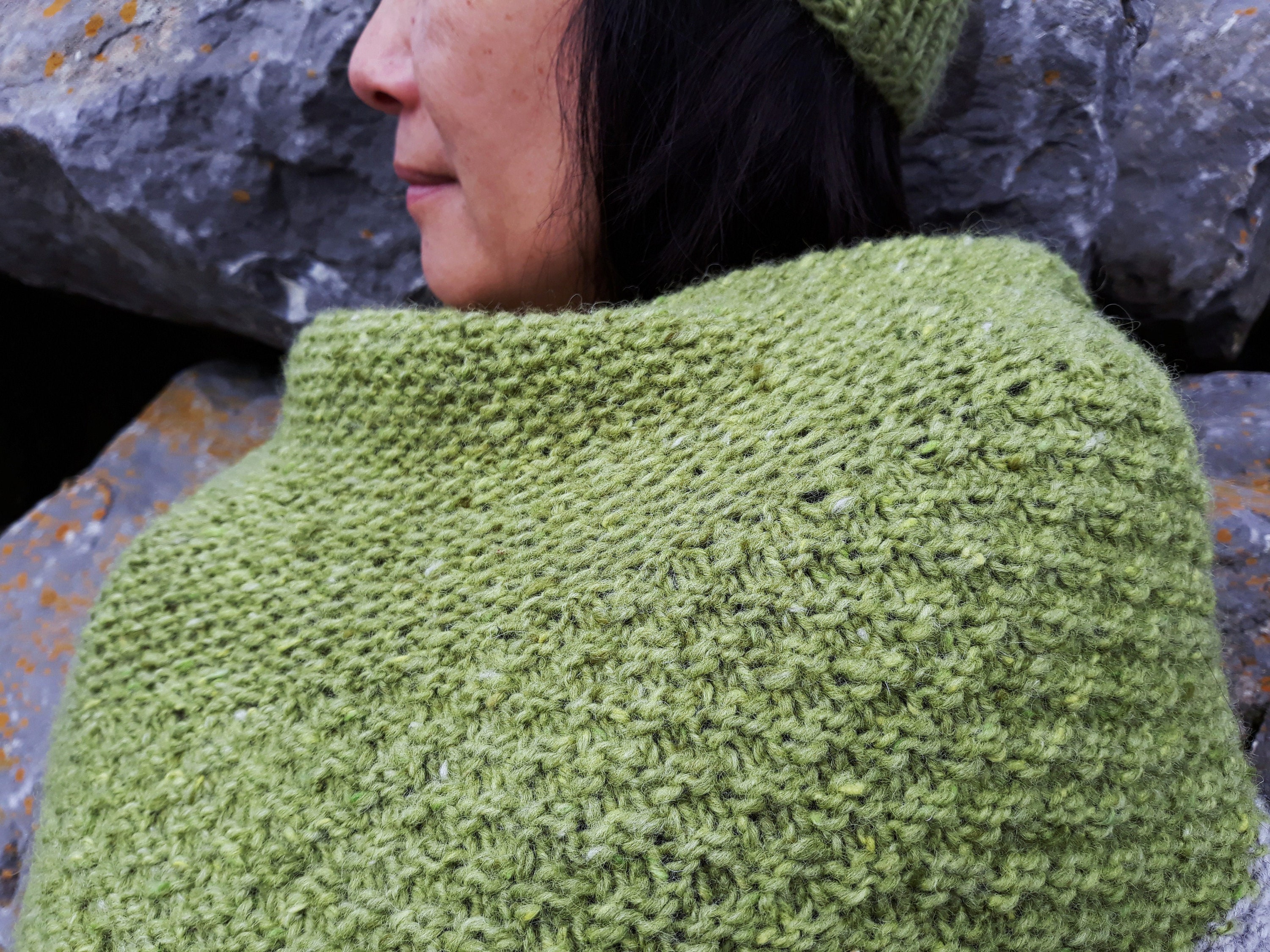 Shawl knitting pattern instant download pdf. Aran knitting shawl