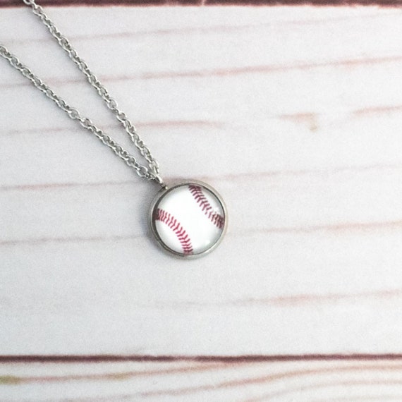 etsy baseball necklace