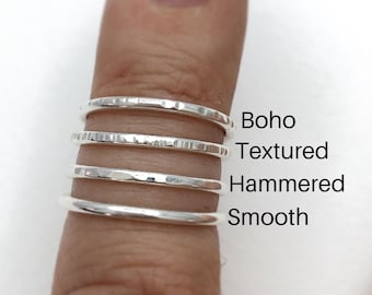 Dainty Toe Ring Recycled Sterling Silver, Skinny Toe Ring For Women UK, Boho Toe Ring, Delicate Toe Ring, Adjustable and Comfortable