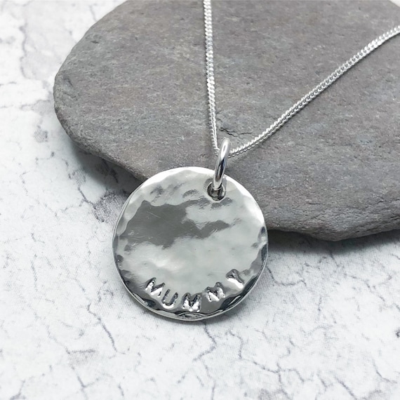 AOL Special - Sterling Silver Mummy Necklace with Kid's Names