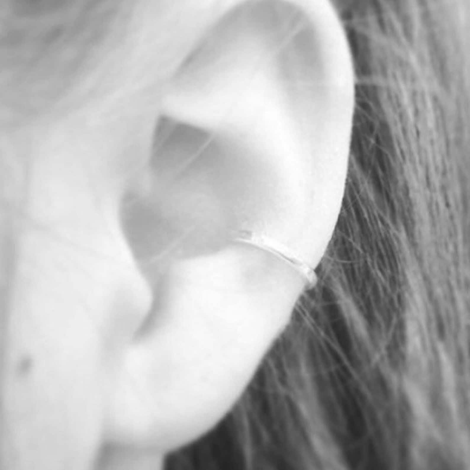 9ct Rose Gold Ear Cuff No Piercing Minimalist Style Ear Wrap Etsy UK