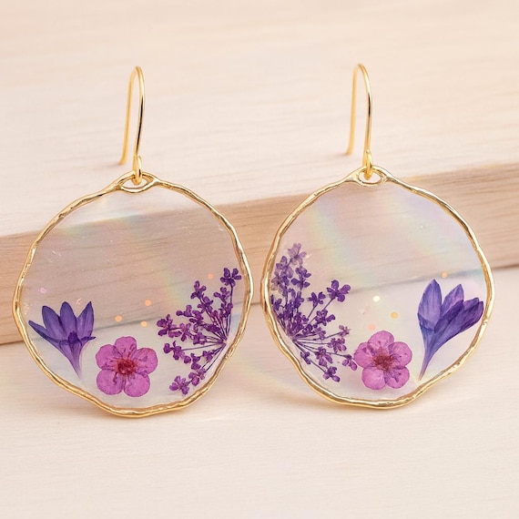Orecchini A Fiore Donna In Oro Con Cristallo – Design Elegante E Raffinato, Ipoallergenici – Regalo Perfetto Per Ogni Occasione
