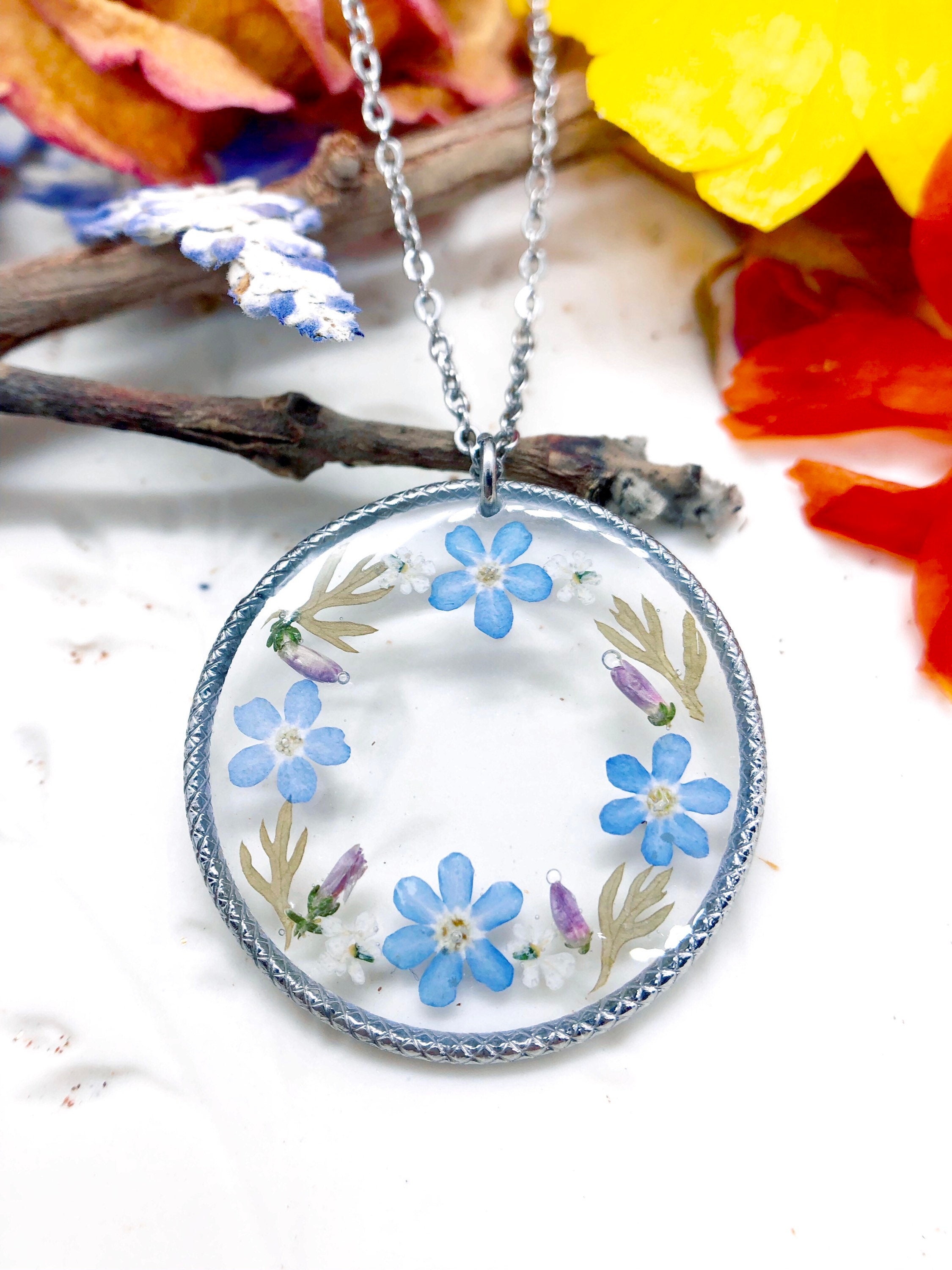 Floral Pendant Necklace | The Glass Petal Co.