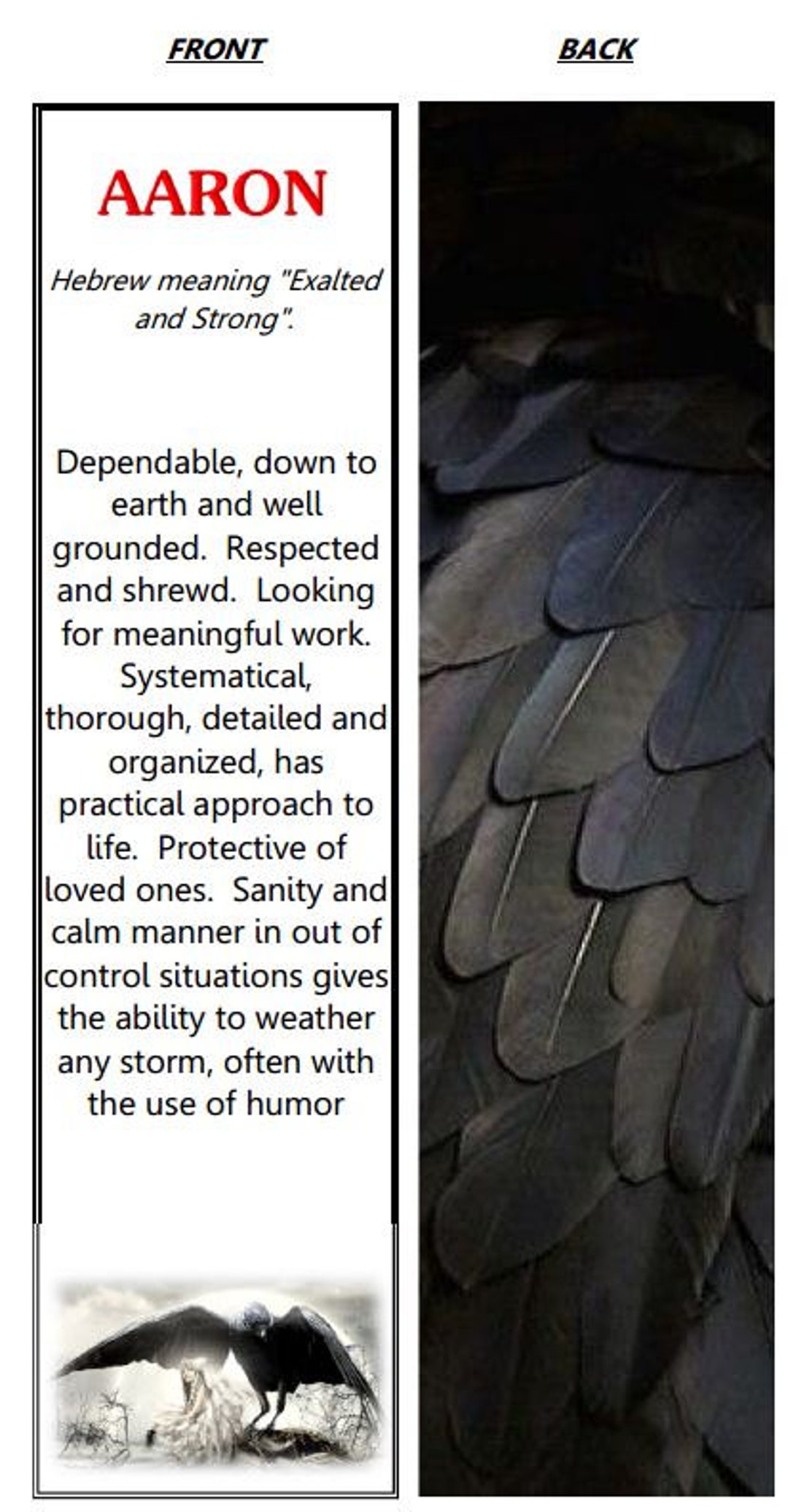 Personalized Name Meaning Bookmarks all Names Are Available. Etsy