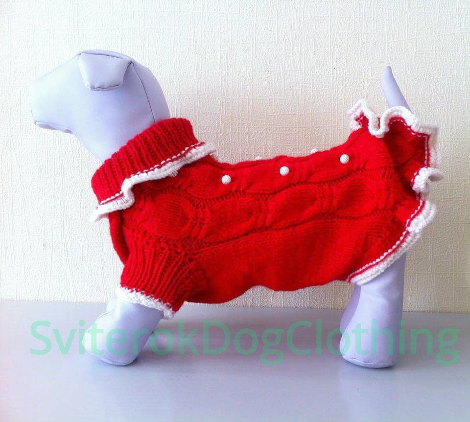 Big Dog Dress.Sweater For Big Dog.Handmade Knit Pet Etsy