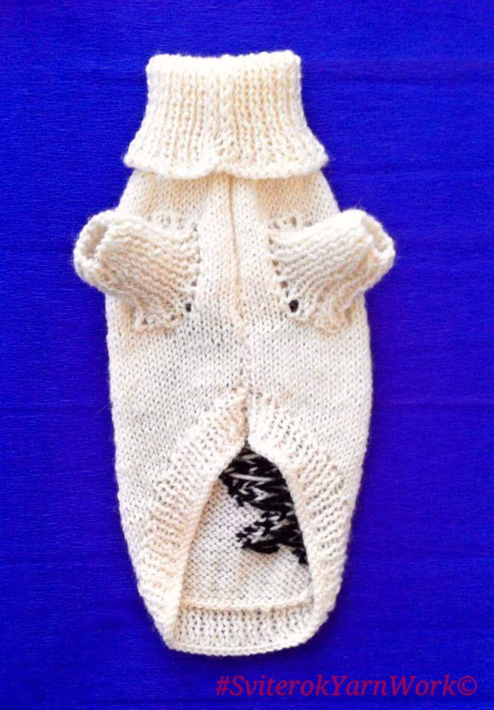 Winter Warm Sweater With Husky Pattern For Small Dog. Etsy