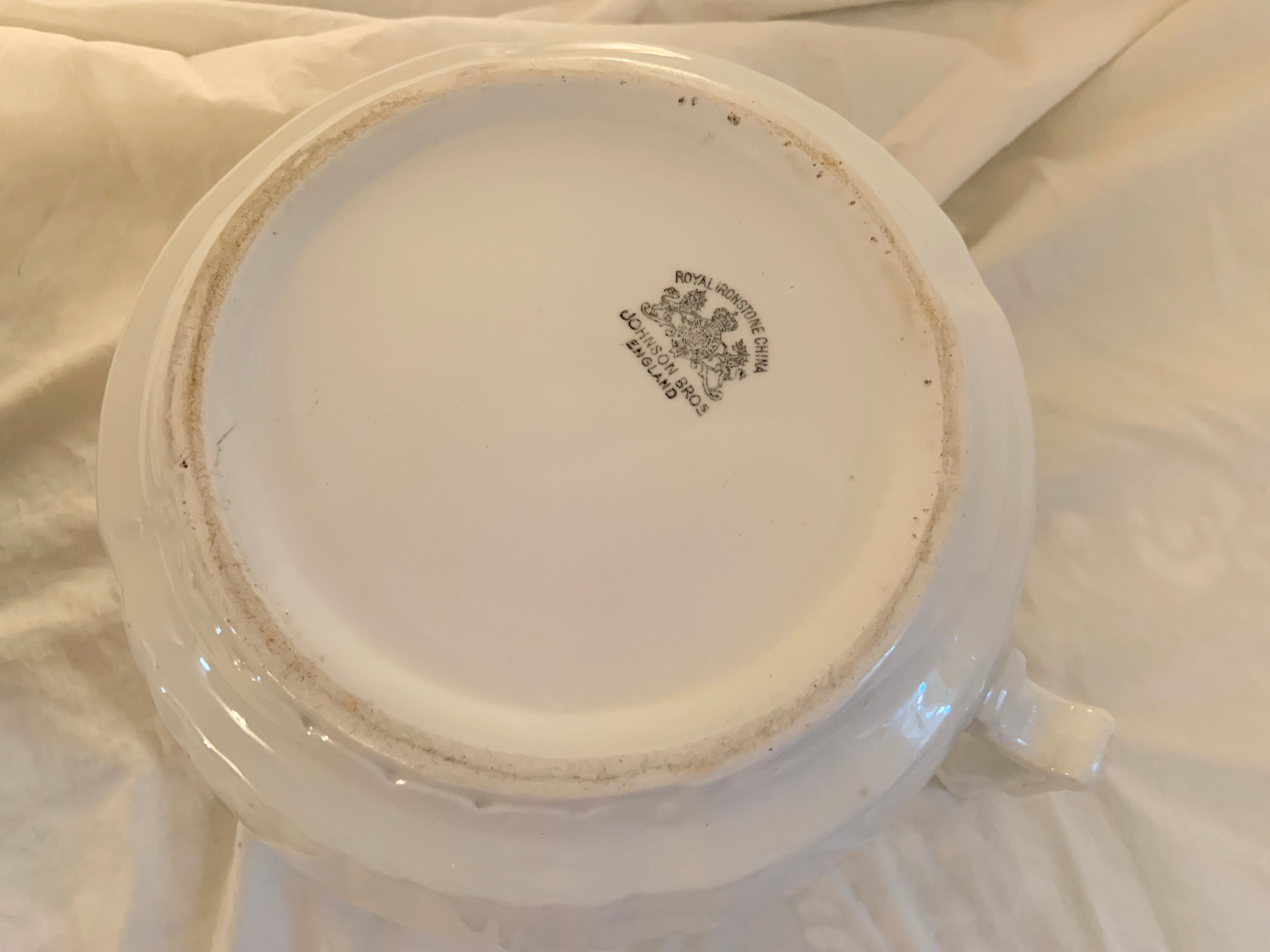 Royal Ironstone China Johnson Bros. Antique Chamber Pot Horse Etsy
