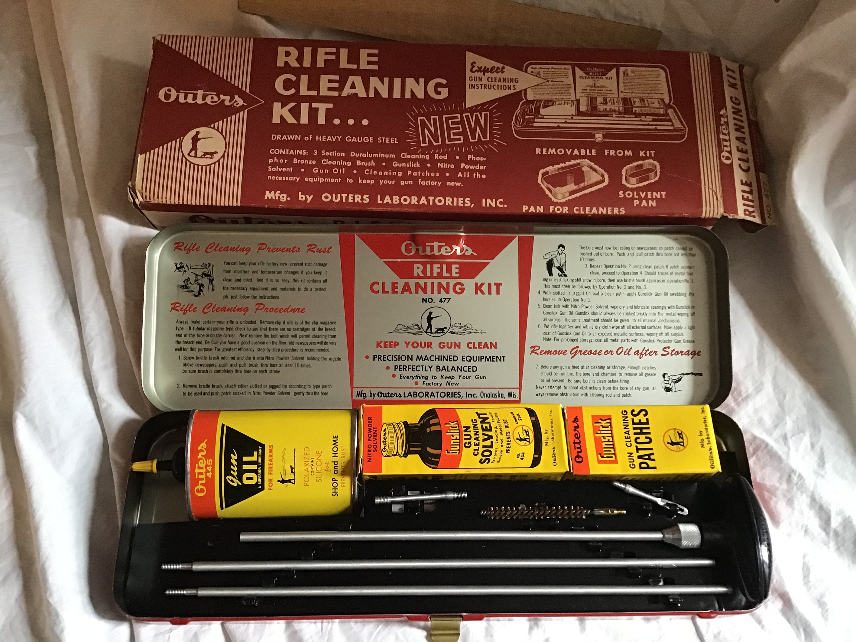 Outers Rifle Gun Cleaning Kit Vintage Brand New in Box 1960s Etsy