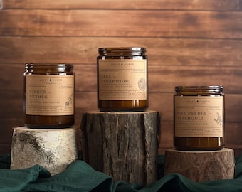 the autumn collection | set of three essential oil candles