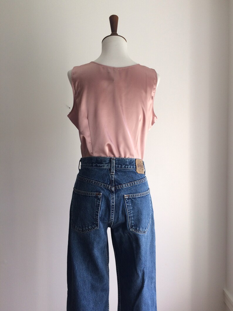 Mauve satiny pleated top