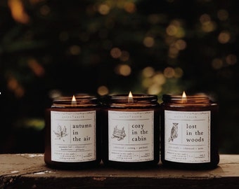 the autumn collection | set of three essential oil candles