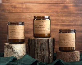 the spring/summer collection | set of three essential oil candles