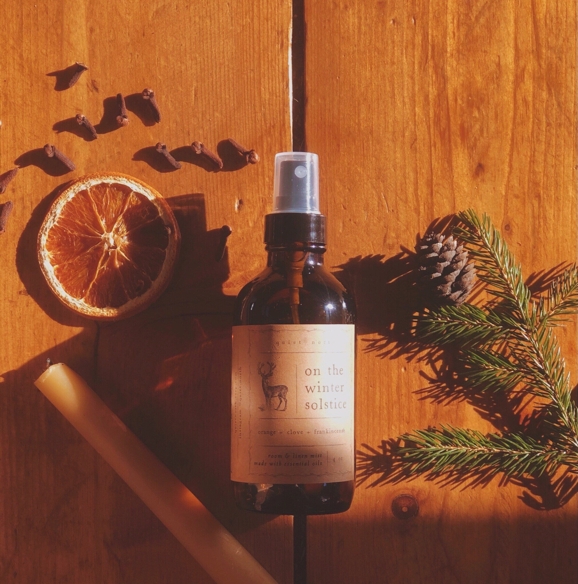 On The Winter Solstice | Essential Oil Room Spray, Linen Air Freshener, Pillow Mist, Aromatic Spray