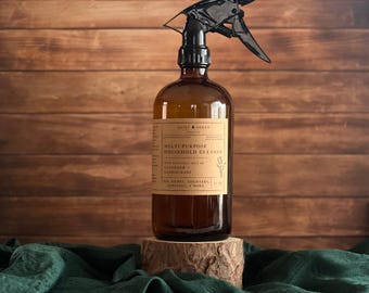 multi-purpose household cleaner | all-natural cleaning spray made with castile soap and essential oils