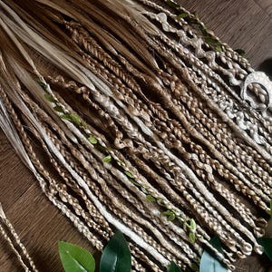 Boho Dreadlock Extension | Light Blonde | Single Ended | Open Ended | 50 cm