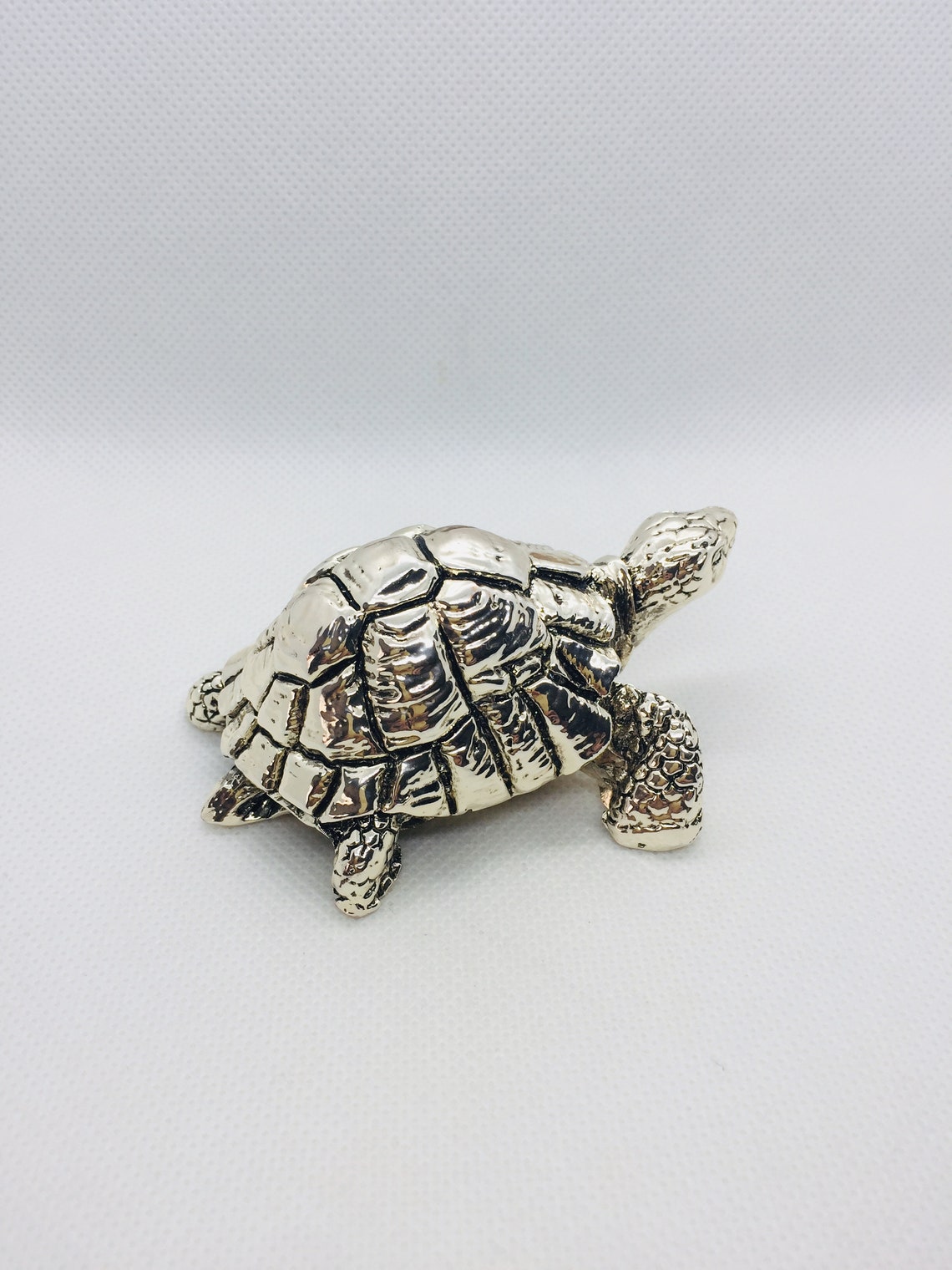 925 Sterling Silver Turtle Figurine solid silver animal | Etsy