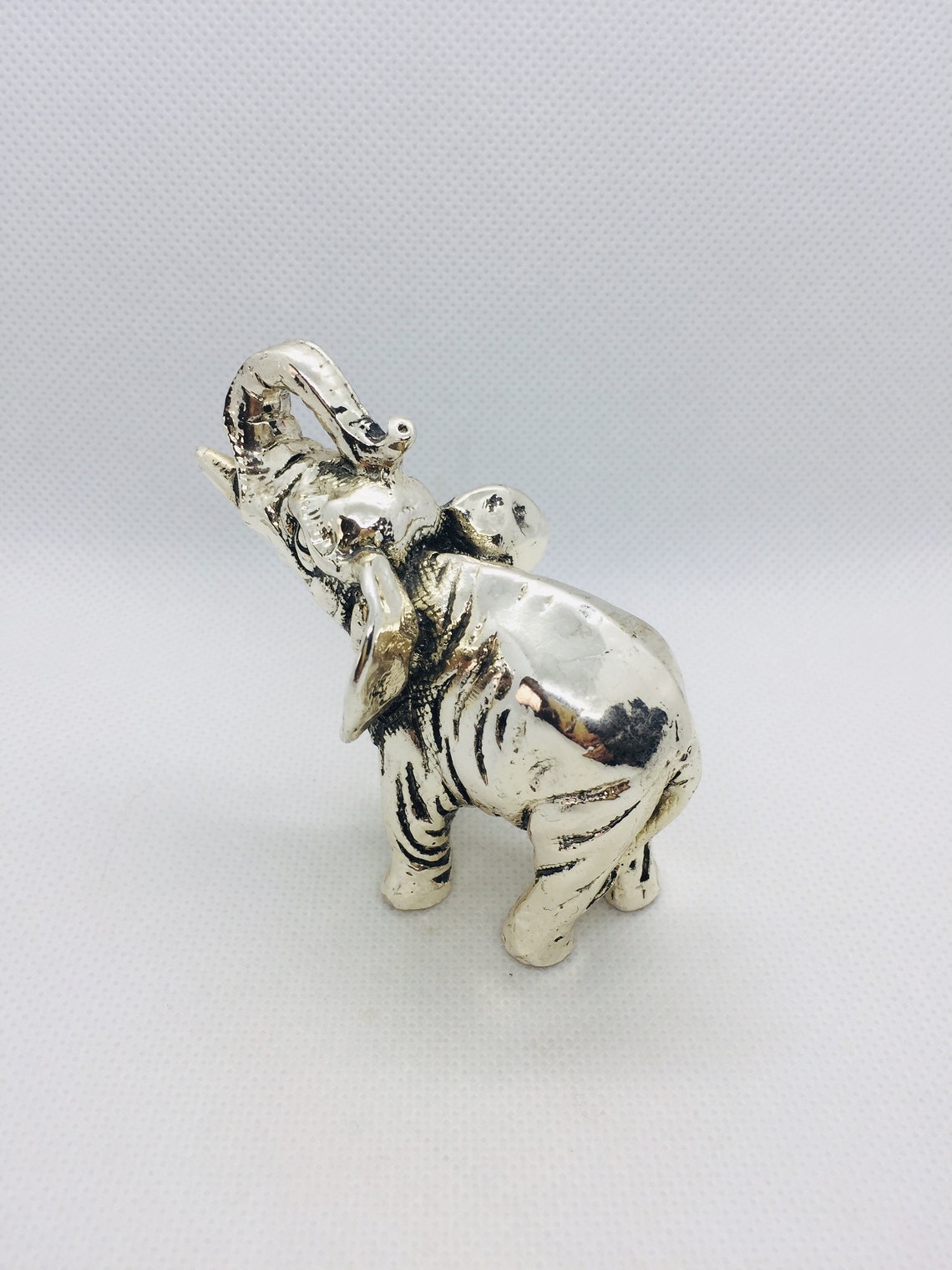 925 Sterling Silver Elephant Figurine solid silver animal Etsy