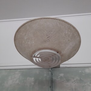 Illuminazione vintage olandese / Lampada da soffitto in fibra di vetro Louis Kalff Philips - Design metà anni '50 - Diametro 45 cm