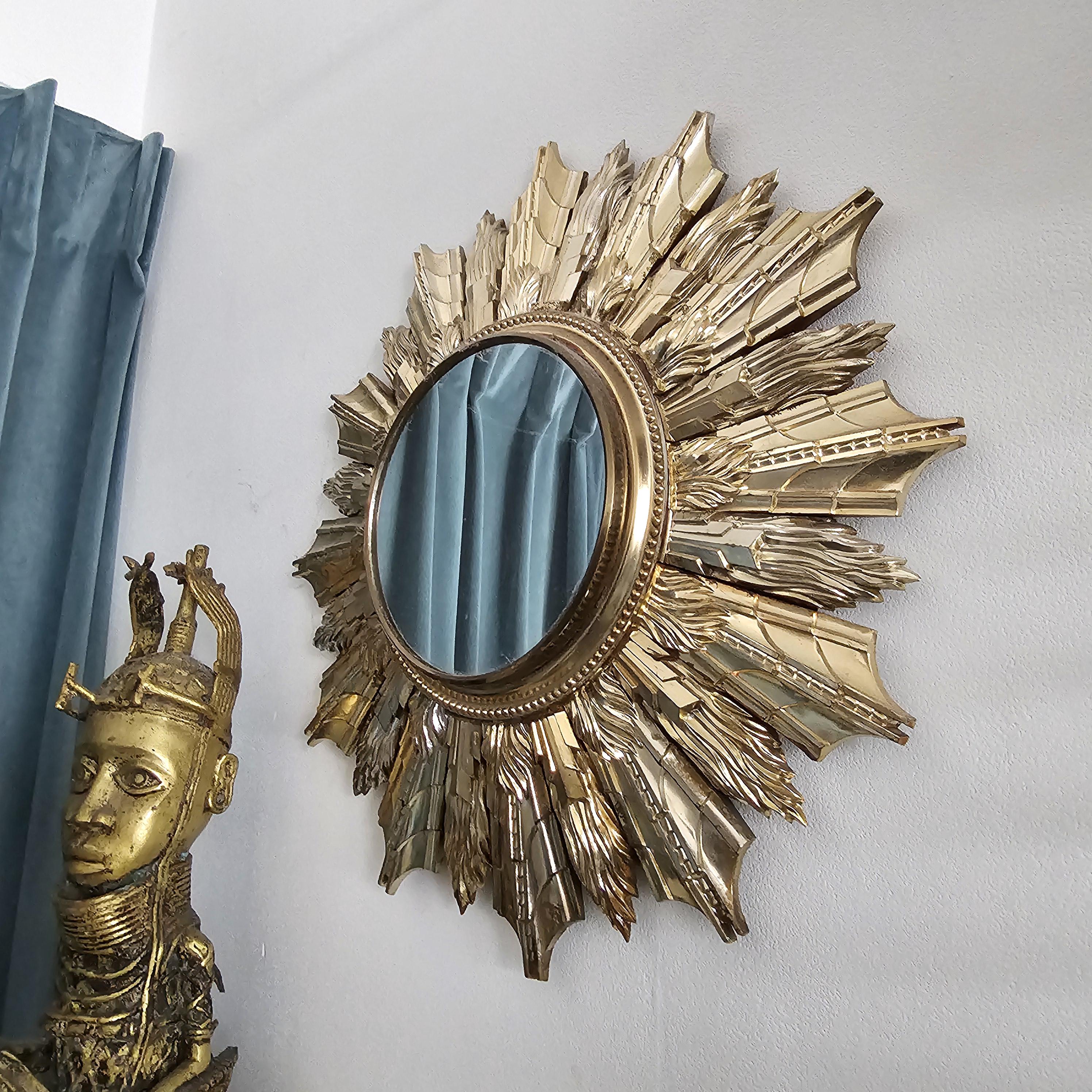 Antique French Sunburst Mirror - Etsy