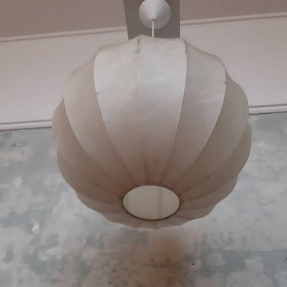 Mid Century Modern Ceiling Lamp / Goldkant Cocoon /  60s Vintage Chandelier light fixture / Germany