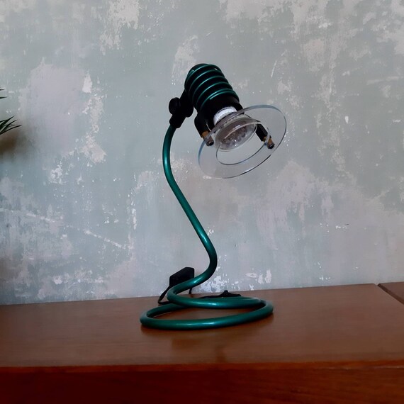 80s Memphis Milano Style Desk Lamp Esto Spiral Postmodern Pop