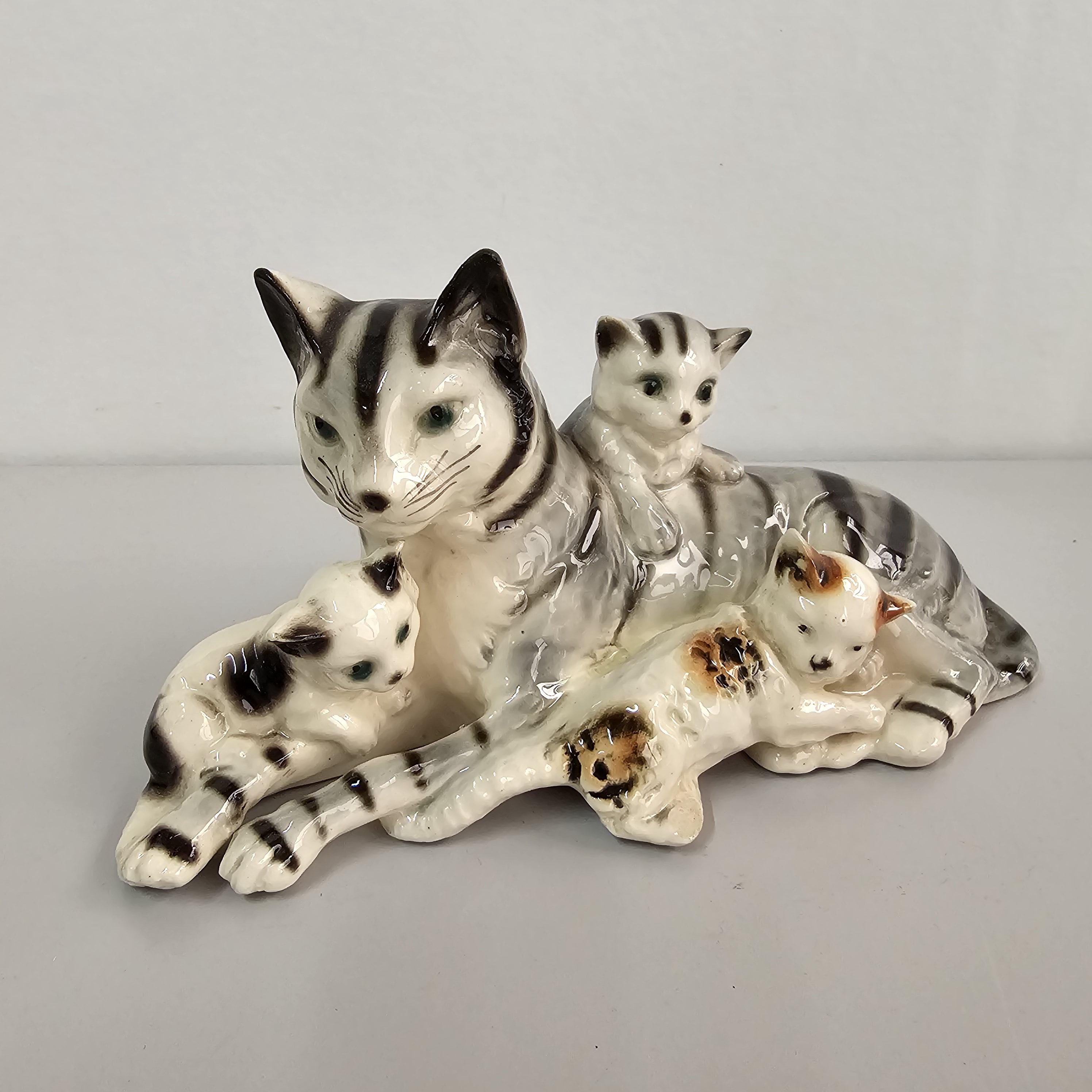 Ronzan Ceramic Cat - Etsy