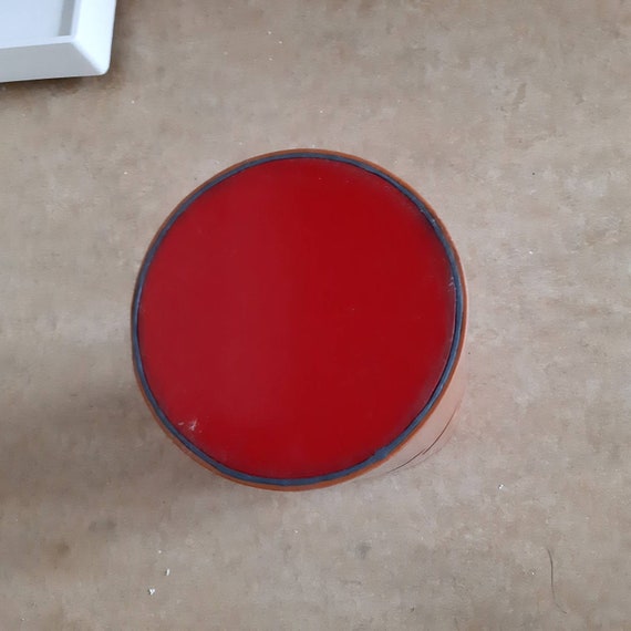 ヴィンテージ ミッドセンチュリーモダン 傘立て / ゴミ箱 / オレンジ