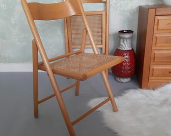 アンティーク木製折りたたみ椅子 2脚 - Etsy 日本