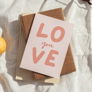 Love You | Sweet and Simple Valentine's Card | Digital Download Printable