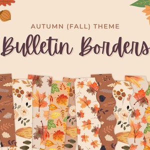 Printable Fall / Autumn Classroom Bulletin Board Borders
